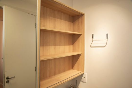 Banheiro de apartamento à venda com 1 quarto, 34m² em Vila Clementino, São Paulo