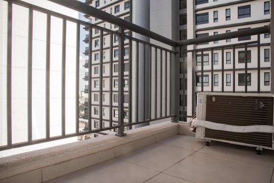 Varanda de apartamento à venda com 1 quarto, 34m² em Vila Clementino, São Paulo
