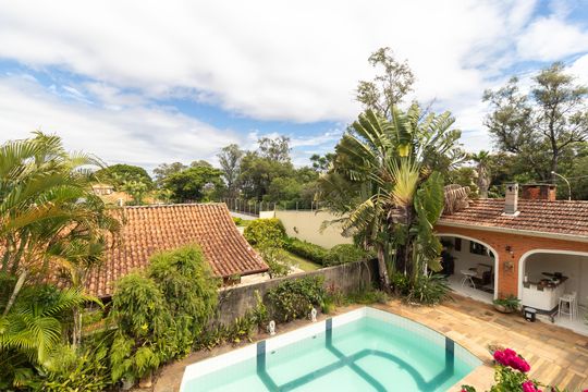 Vista da Sacada da Suíte 03 de casa de condomínio à venda com 5 quartos, 760m² em Parque Nova Campinas, Campinas