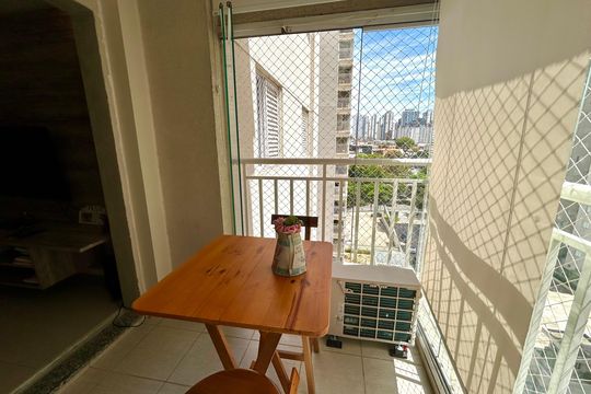 Varanda da Sala de apartamento à venda com 3 quartos, 75m² em Vila Augusta, Guarulhos