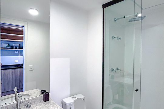 Banheiro de apartamento à venda com 1 quarto, 26m² em Vila Matilde, São Paulo