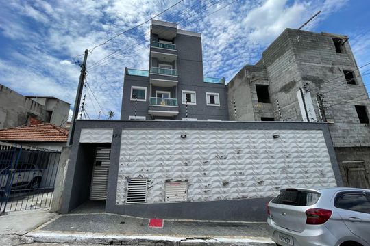 Fachada + Placa de apartamento à venda com 2 quartos, 38m² em Vila Dalila, São Paulo