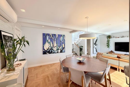 Sala  de apartamento à venda com 2 quartos, 168m² em Brooklin, São Paulo