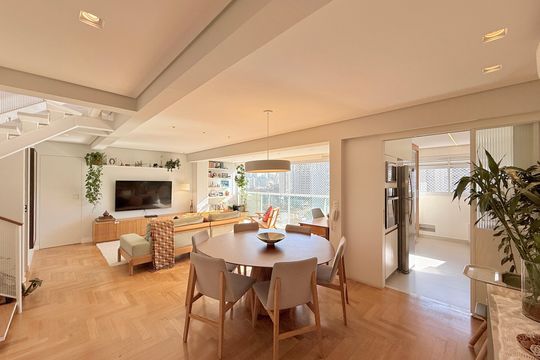 Sala  de apartamento à venda com 2 quartos, 168m² em Brooklin, São Paulo