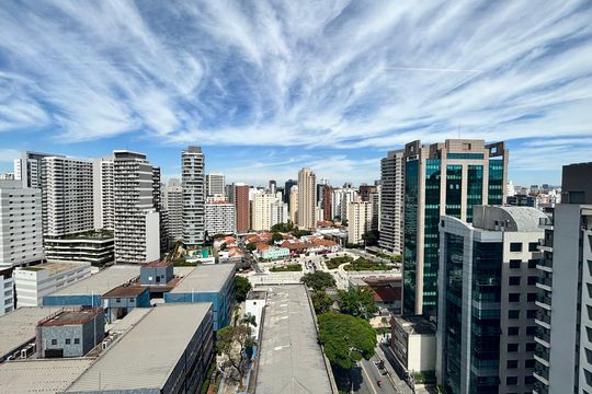 Vista de kitnet/studio para alugar com 1 quarto, 30m² em Vila Nova Conceição, São Paulo