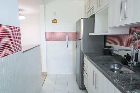 Cozinha de apartamento à venda com 2 quartos, 73m² em Paraíso do Morumbi, São Paulo