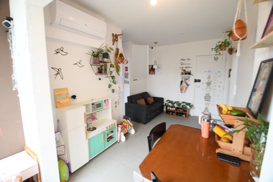 Sala de apartamento à venda com 2 quartos, 56m² em Jardim Nossa Senhora Auxiliadora, Campinas