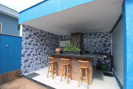 Quintal - Churrasqueira de casa de condomínio à venda com 2 quartos, 170m² em Jacarepaguá, Rio de Janeiro
