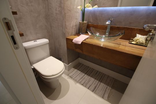 Lavabo de apartamento à venda com 4 quartos, 166m² em Barra Olímpica, Rio de Janeiro