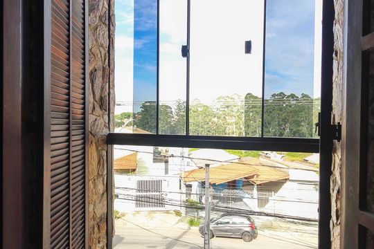 Varanda do Quarto 1 - Suíte de casa à venda com 3 quartos, 156m² em Vila Taquari, São Paulo