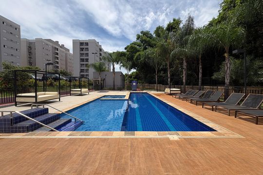 Área comum - Piscina de apartamento para alugar com 2 quartos, 51m² em Jardim Manoel Penna, Ribeirão Preto