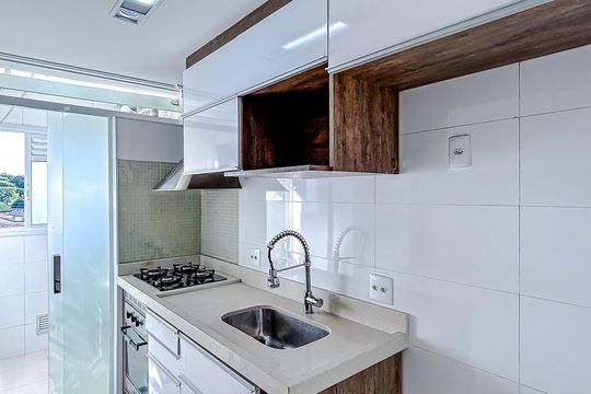 Cozinha de apartamento à venda com 2 quartos, 60m² em Vila Carrão, São Paulo
