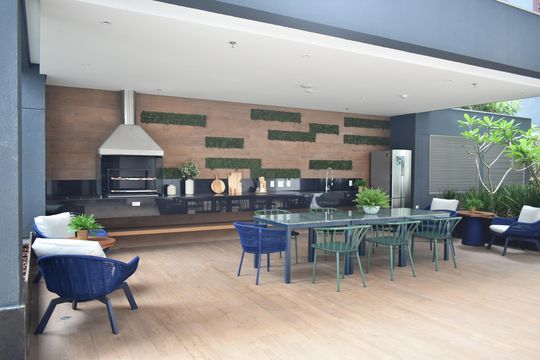 Área comum - Churrasqueira 1 de kitnet/studio à venda com 1 quarto, 33m² em Vila Clementino, São Paulo
