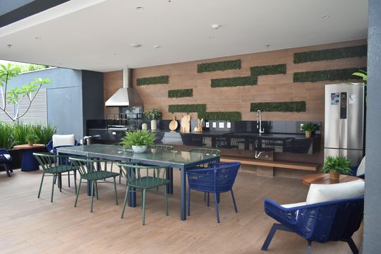 Área comum - Churrasqueira 1 de kitnet/studio à venda com 1 quarto, 33m² em Vila Clementino, São Paulo