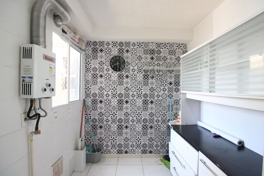 Área de serviço de apartamento à venda com 2 quartos, 45m² em Taquara, Rio de Janeiro