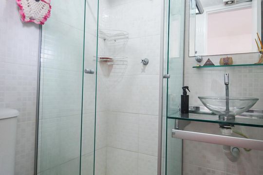 Banheiro de apartamento para alugar com 3 quartos, 110m² em Super Quadra Morumbi, São Paulo
