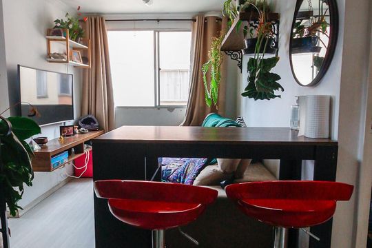 Sala de apartamento para alugar com 3 quartos, 110m² em Super Quadra Morumbi, São Paulo