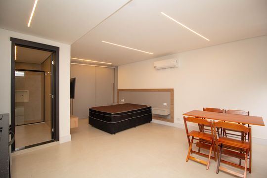 Cozinha de kitnet/studio para alugar com 1 quarto, 36m² em Alto de Pinheiros, São Paulo