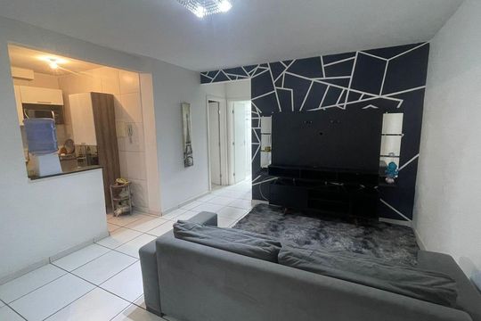 Sala de apartamento à venda com 2 quartos, 64m² em Palmital, Lagoa Santa