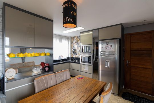 Sala/Cozinha de apartamento à venda com 2 quartos, 49m² em Cidade Líder, São Paulo