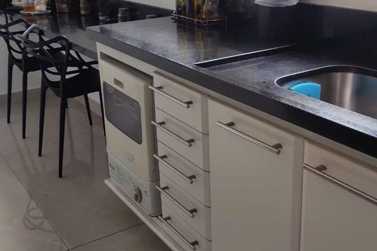 Cozinha de apartamento à venda com 3 quartos, 220m² em Vila Andrade, São Paulo