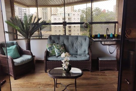 Varanda de apartamento à venda com 3 quartos, 220m² em Vila Andrade, São Paulo