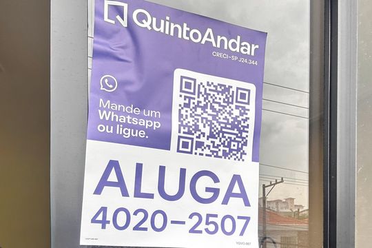Placa de apartamento para alugar com 1 quarto, 39m² em Vila Alvinopolis, São Bernardo do Campo