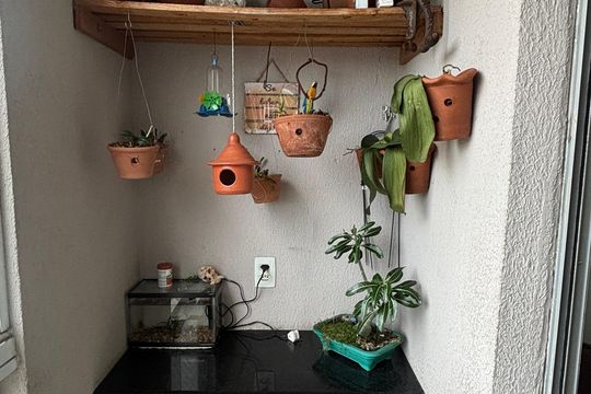 Sala - Sala de Jantar Varanda de apartamento à venda com 2 quartos, 55m² em Utinga, Santo André