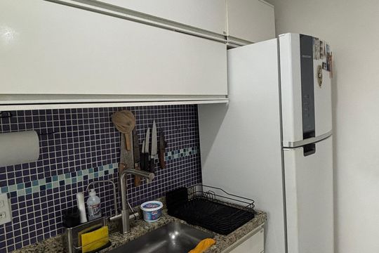 Cozinha de apartamento à venda com 2 quartos, 55m² em Utinga, Santo André