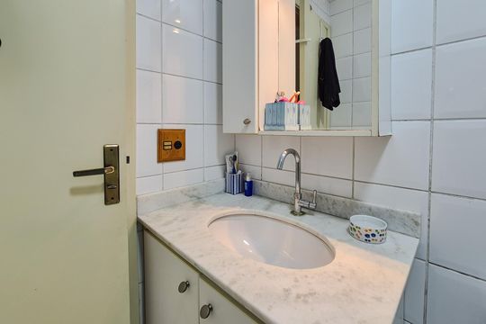 Banheiro da Suíte de apartamento à venda com 3 quartos, 76m² em Planalto, São Bernardo do Campo