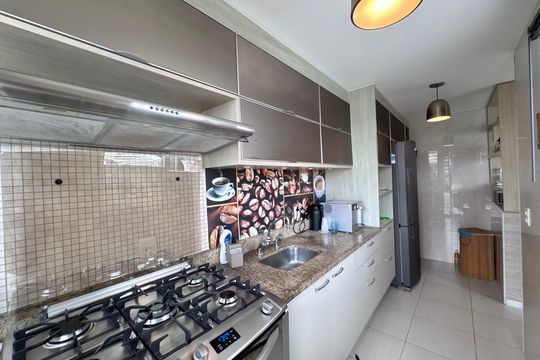 Cozinha de apartamento à venda com 3 quartos, 139m² em Recreio dos Bandeirantes, Rio de Janeiro