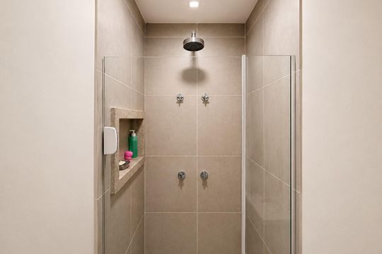 Banheiro de kitnet/studio à venda com 1 quarto, 34m² em Consolação, São Paulo