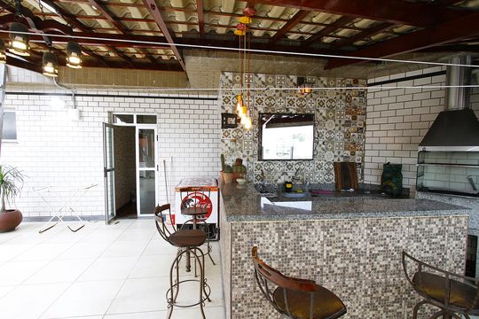 Área gourmet de apartamento à venda com 4 quartos, 269m² em Alto Caiçaras, Belo Horizonte