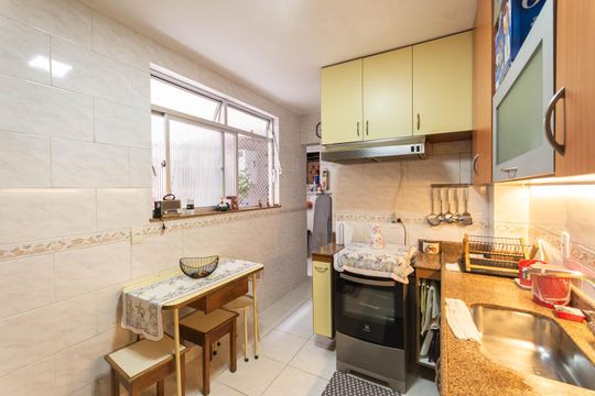 Cozinha de apartamento à venda com 3 quartos, 107m² em Praça da Bandeira, Rio de Janeiro