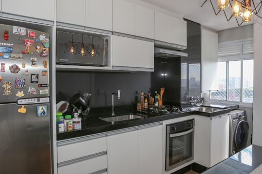 Cozinha e Área de Serviço de apartamento à venda com 1 quarto, 32m² em Água Branca, São Paulo