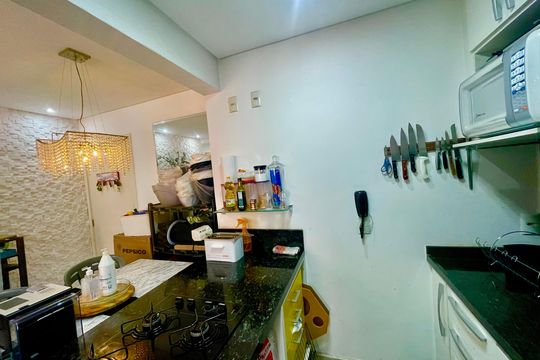 Cozinha de apartamento à venda com 2 quartos, 59m² em Picanço, Guarulhos