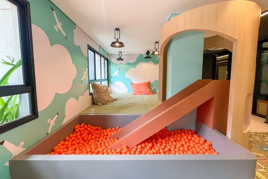 Área comum de kitnet/studio para alugar com 1 quarto, 25m² em Pinheiros, São Paulo