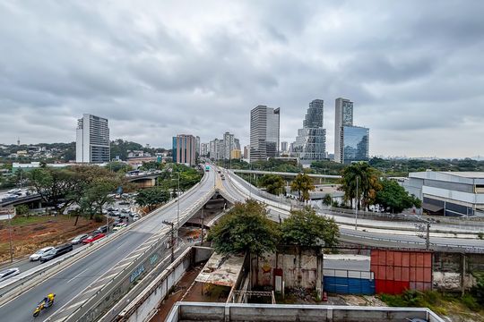Vista da Varanda do Studio de kitnet/studio para alugar com 1 quarto, 25m² em Pinheiros, São Paulo