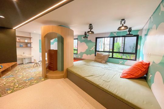 Área comum de kitnet/studio para alugar com 1 quarto, 25m² em Pinheiros, São Paulo