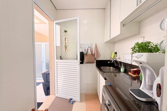 Área de Serviço de casa de condomínio à venda com 3 quartos, 193m² em Recanto Quarto Centenário, Jundiaí