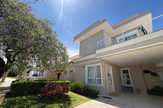 Fachada de casa de condomínio à venda com 3 quartos, 193m² em Recanto Quarto Centenário, Jundiaí