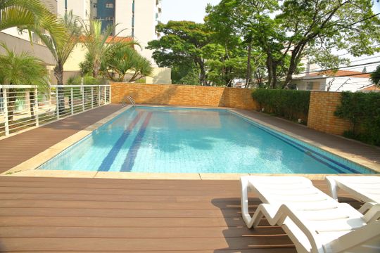 Área comum - Piscina de apartamento para alugar com 3 quartos, 135m² em Nova Petrópolis, São Bernardo do Campo