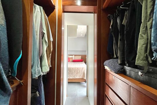 Closet da suíte de apartamento à venda com 2 quartos, 108m² em Vila Mascote, São Paulo