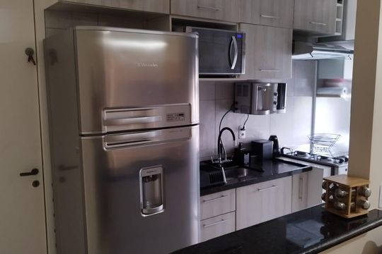 Cozinha de apartamento à venda com 3 quartos, 56m² em Jardim Cocaia, Guarulhos