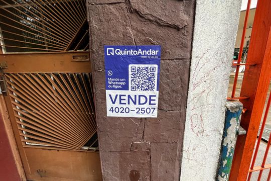 Fachada/Placa de apartamento à venda com 1 quarto, 45m² em Santana, São Paulo