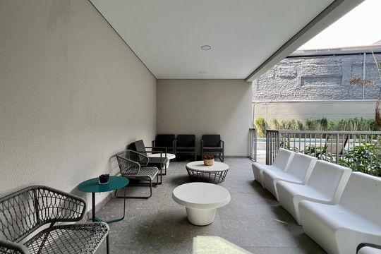 Área comum de kitnet/studio à venda com 1 quarto, 43m² em Pinheiros, São Paulo
