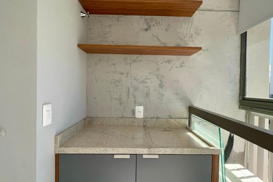Área de Serviço de kitnet/studio à venda com 1 quarto, 43m² em Pinheiros, São Paulo
