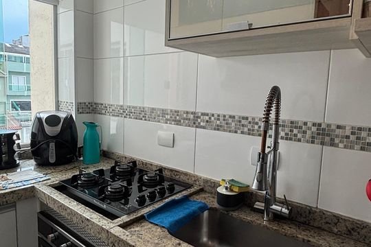 Cozinha de apartamento à venda com 3 quartos, 162m² em Jardim Santo Antônio, Santo André