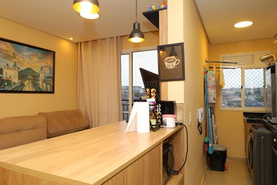 Cozinha de apartamento à venda com 2 quartos, 55m² em Jardim Norma, São Paulo