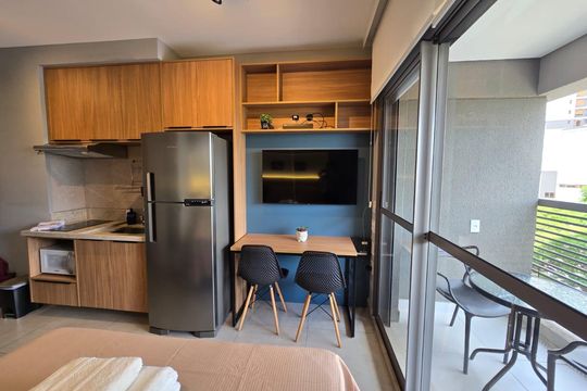 Cozinha de kitnet/studio à venda com 1 quarto, 25m² em Butantã, São Paulo